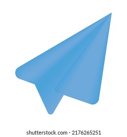 paper plane icon isolated flat