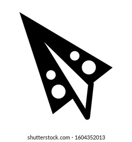 paper plane icon isolated sign symbol vector illustration - Collection of high quality black style vector icons
