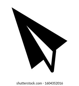 paper plane icon isolated sign symbol vector illustration - Collection of high quality black style vector icons
