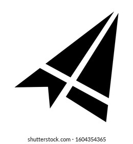 paper plane icon isolated sign symbol vector illustration - Collection of high quality black style vector icons
