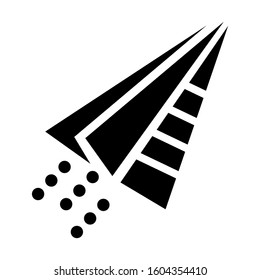 paper plane icon isolated sign symbol vector illustration - Collection of high quality black style vector icons
