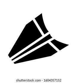 paper plane icon isolated sign symbol vector illustration - Collection of high quality black style vector icons
