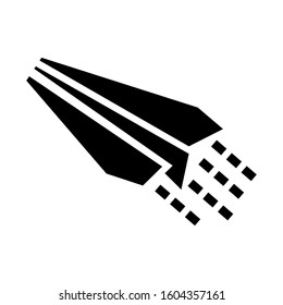 paper plane icon isolated sign symbol vector illustration - Collection of high quality black style vector icons
