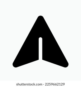 Paper Plane Icon. Kite, Send Message Symbol.