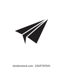 Paper plane icon Line Art Logo set