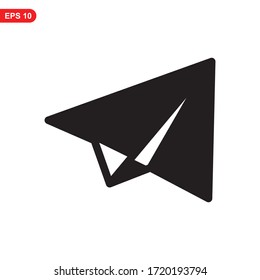 paper plane icon or logo isolated sign symbol vector illustration - high quality black style vector icons
