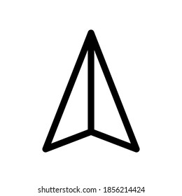 paper plane icon or logo isolated sign symbol vector illustration - high quality black style vector icons
