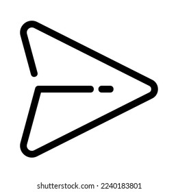 paper plane icon or logo isolated sign symbol vector illustration - high quality black style vector icons
