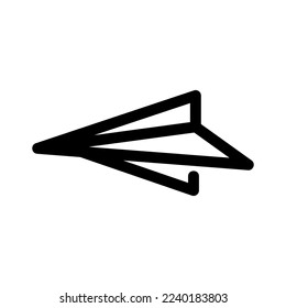 paper plane icon or logo isolated sign symbol vector illustration - high quality black style vector icons
