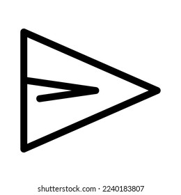 paper plane icon or logo isolated sign symbol vector illustration - high quality black style vector icons
