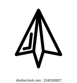 paper plane icon or logo isolated sign symbol vector illustration - high quality black style vector icons
