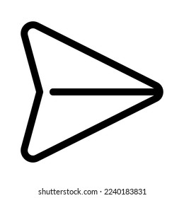icono de plano de papel o logotipo símbolo de signo aislado ilustración vectorial - iconos vectoriales de estilo negro de alta calidad

