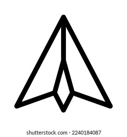 paper plane icon or logo isolated sign symbol vector illustration - high quality black style vector icons
