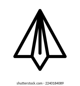 paper plane icon or logo isolated sign symbol vector illustration - high quality black style vector icons
