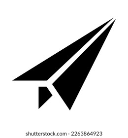 paper plane icon or logo isolated sign symbol vector illustration - high quality black style vector icons