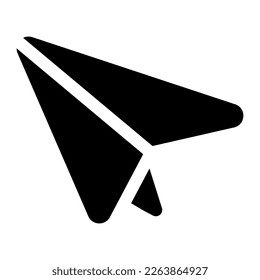 paper plane icon or logo isolated sign symbol vector illustration - high quality black style vector icons