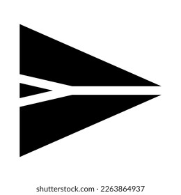 paper plane icon or logo isolated sign symbol vector illustration - high quality black style vector icons