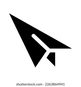 paper plane icon or logo isolated sign symbol vector illustration - high quality black style vector icons