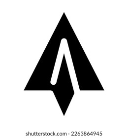 icono de plano de papel o logotipo símbolo de signo aislado ilustración vectorial - iconos vectoriales de estilo negro de alta calidad