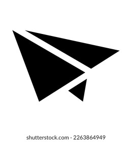 paper plane icon or logo isolated sign symbol vector illustration - high quality black style vector icons