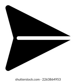 paper plane icon or logo isolated sign symbol vector illustration - high quality black style vector icons