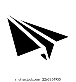 paper plane icon or logo isolated sign symbol vector illustration - high quality black style vector icons