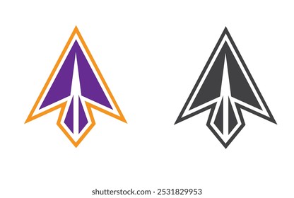 paper plane icon or logo isolated sign symbol vector illustration - high quality black style vector icons