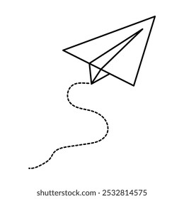 paper plane icon or logo isolated signsymbol vector illustration. Paper airplane.