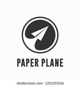 Paper Plane Icon, Logo Vector