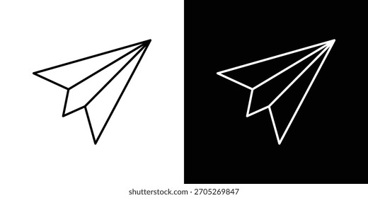 Ícone de plano de papel desenhos de logotipos. conjunto de design de ícone moderno