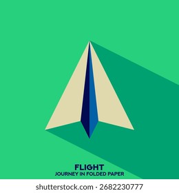 Ícone Plano de Papel. Ilustração minimalista do vetor de plano de papel. Símbolo de criatividade, viagem e inovação. 