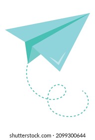paper plane icon on white background