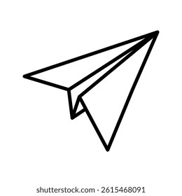 Paper Plane icon on white background