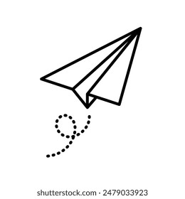 Paper Plane Icon Perfect for Messaging and Communication