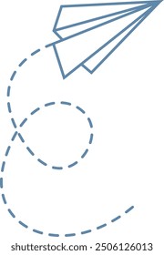 Paper Plane Icon Perfect for Messaging and Communication