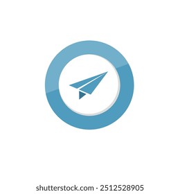 Paper Plane Icon Perfect for Messaging and Communication, clip art plane, arrow symbol, airplane isolated, travel concept, message symbol clipart, trip icon, mail sign isolated. Single plane vector