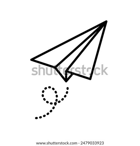 Paper Plane Icon Perfect for Messaging and Communication