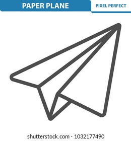 Paper Plane Icon. Professional, pixel perfect icons optimized for both large and small resolutions. EPS 8 format. 12x size for preview.
