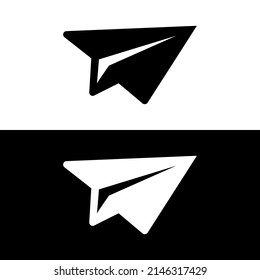 Paper plane icon. Send message vector symbol. Web design.