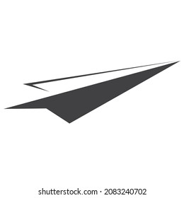 paper plane icon, sending message sign, direct message button, airplane on the sky