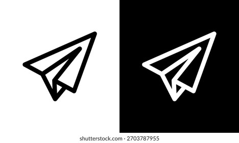 Plano de papel com design de conjunto de ícones