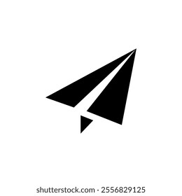 Paper plane icon set. Vector illustration.