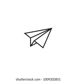 paper plane icon. sign design