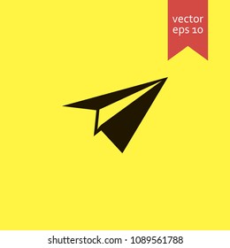paper plane. paper plane icon. sign design. Vector EPS 10.