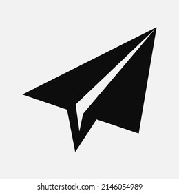 Paper plane icon, Paper plane sign and symbol vector design