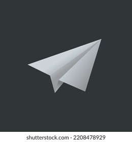 paper plane icon. Sign and symbol vector illustration