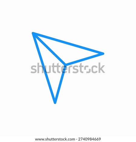 paper plane icon sign vector