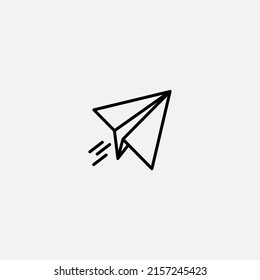 Paper plane icon sign vector,Symbol, logo illustration for web and mobile