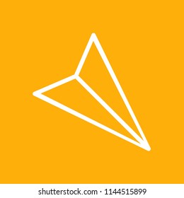 paper plane icon, stock vector illustration, EPS10.