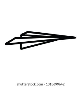 símbolo de icono del plano de papel